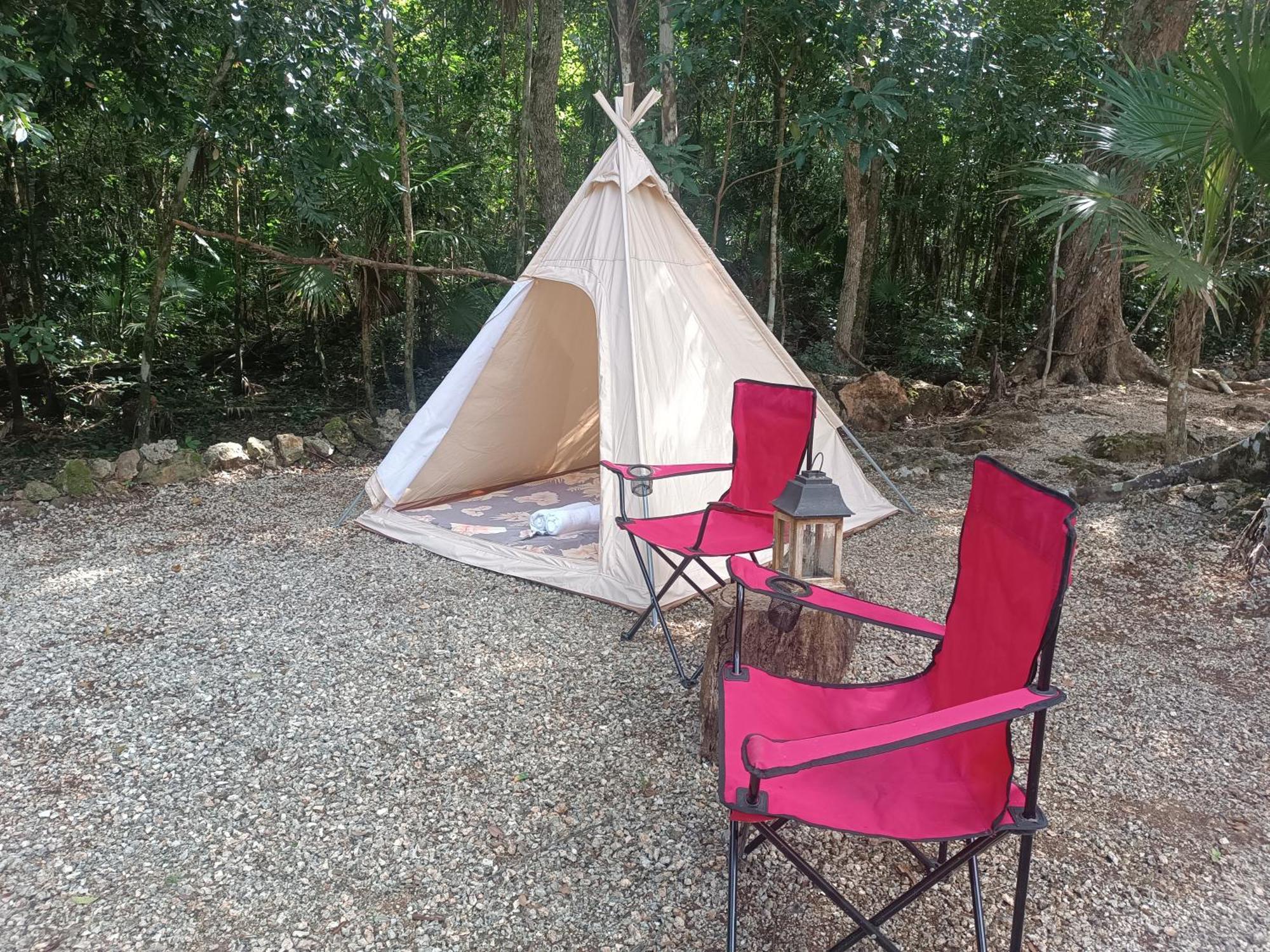 Cheel Lodge & Camping Puerto Morelos Bagian luar foto