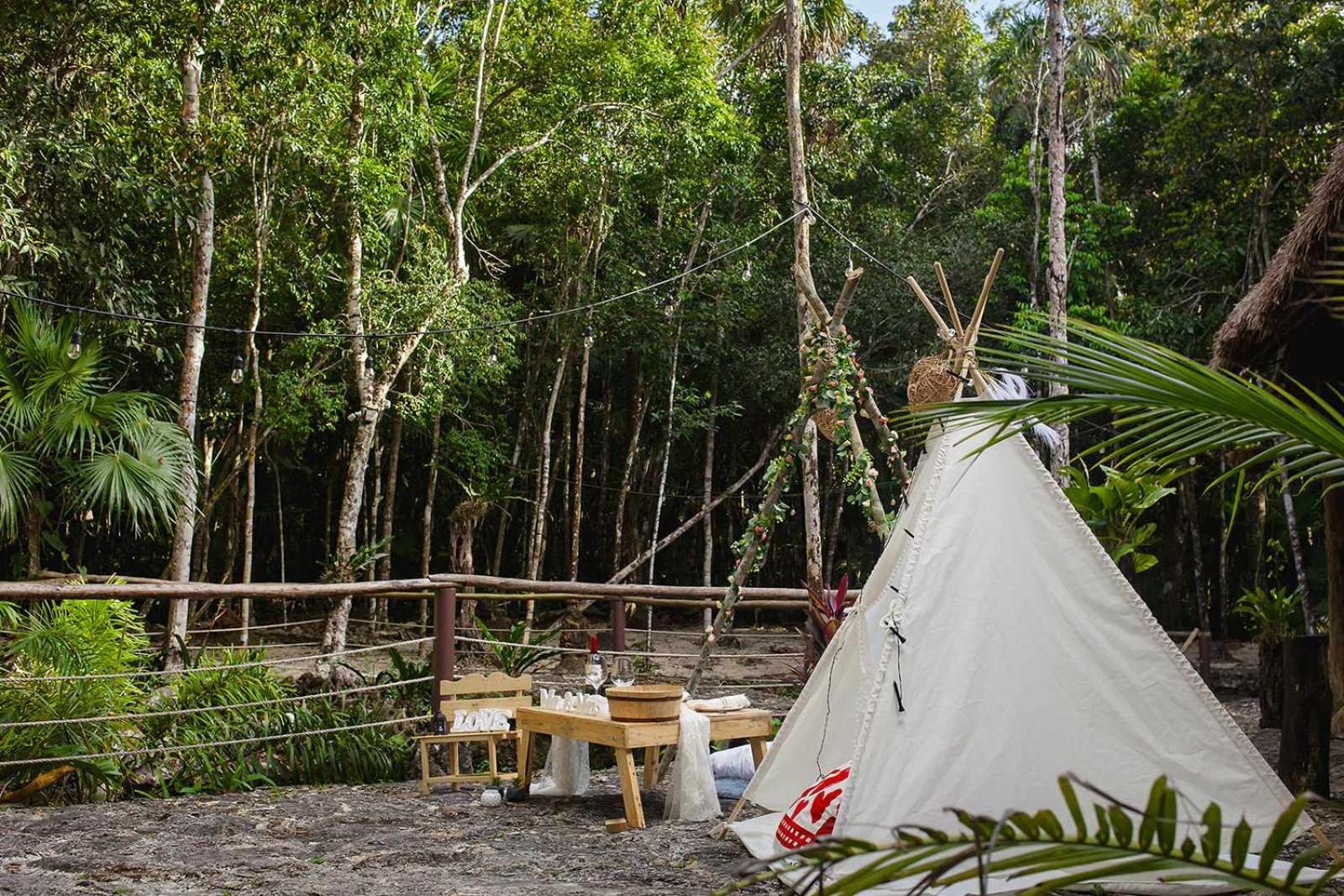 Cheel Lodge & Camping Puerto Morelos Bagian luar foto