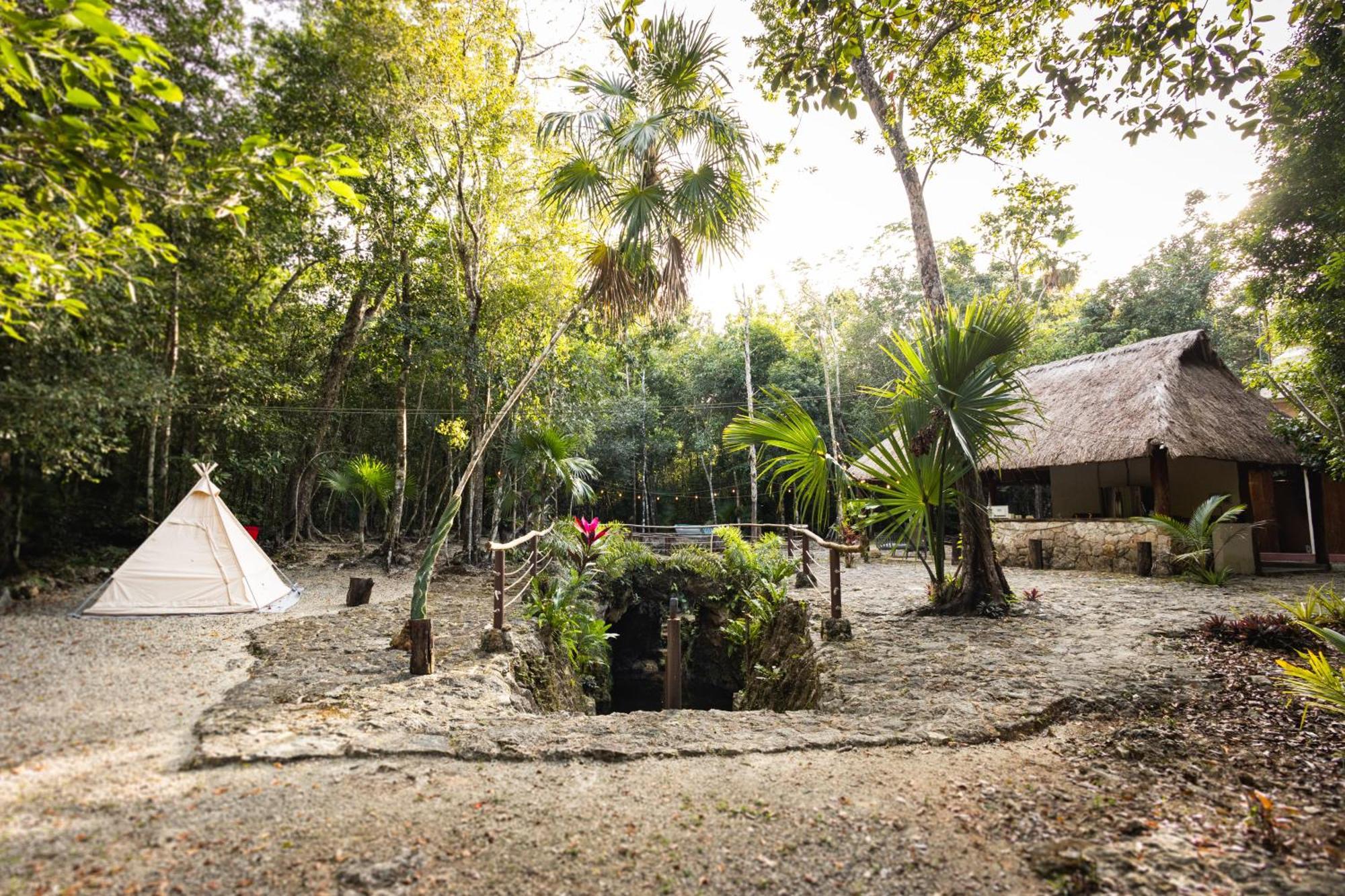 Cheel Lodge & Camping Puerto Morelos Bagian luar foto