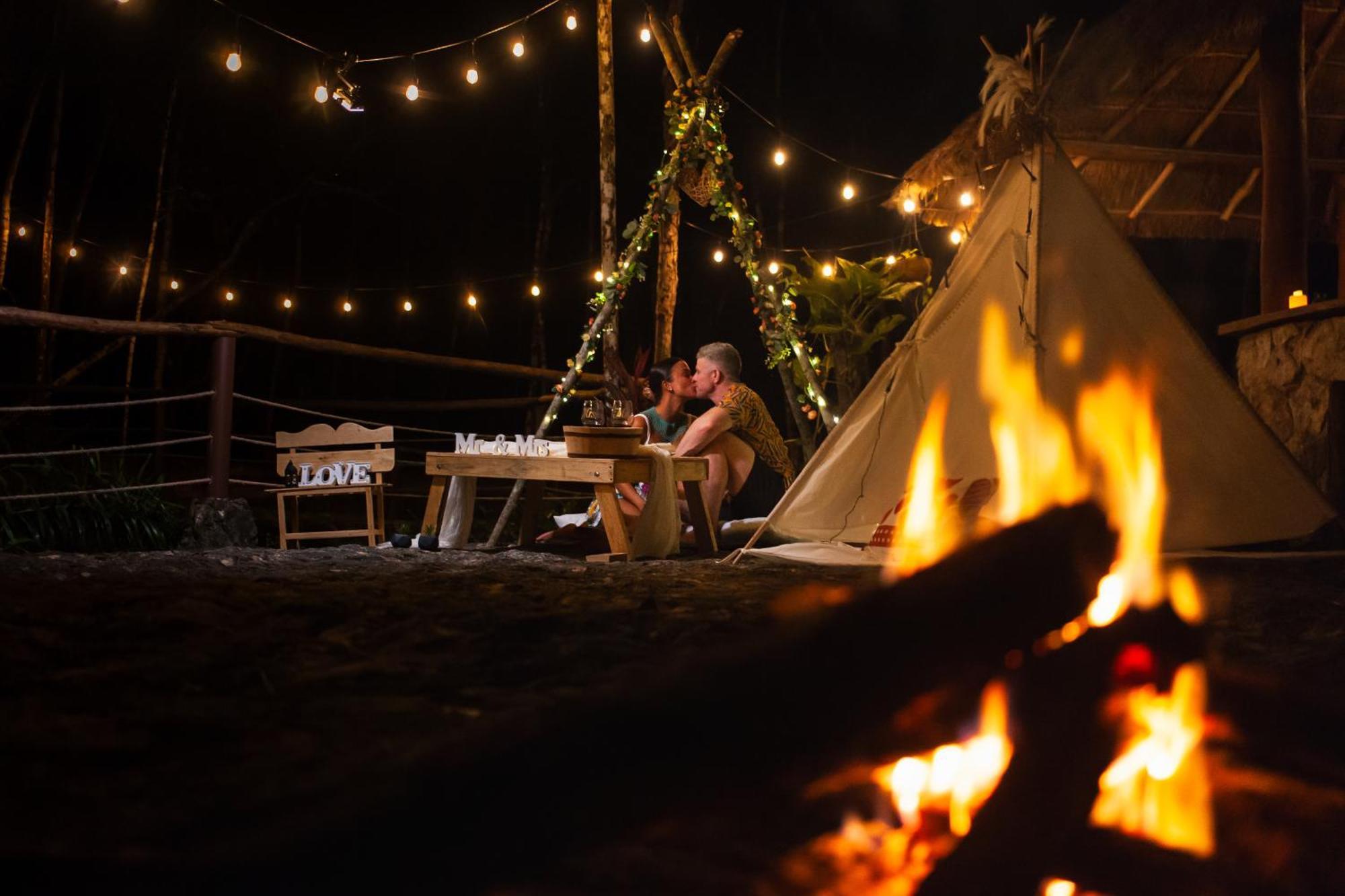 Cheel Lodge & Camping Puerto Morelos Bagian luar foto